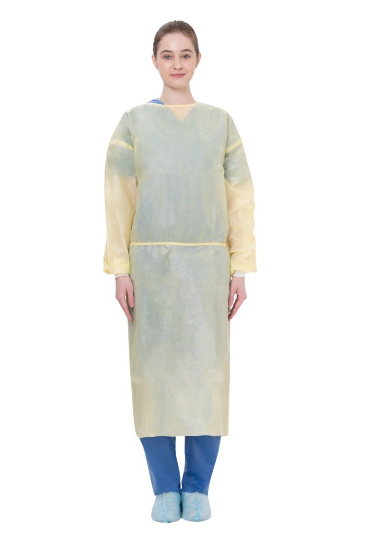 Disposable isolation gown